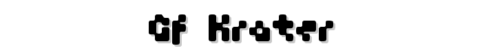 GF Krater font